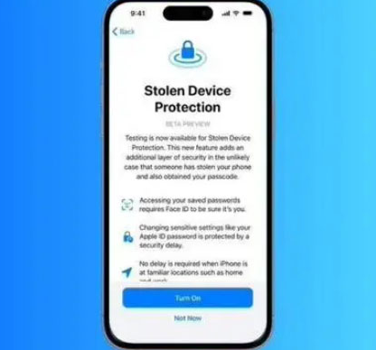 蕉城苹果授权维修店分享被盗设备保护功能开启方法 